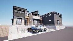 真ん中が2号棟。