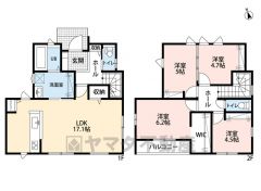 4LDK。WIC、パントリー完備。全居室収納スペースあり＾＾