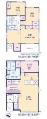 南向き＾＾3LDK＾＾LDK広々21.1帖＾＾お掃除しやすいオールフローリング＾＾