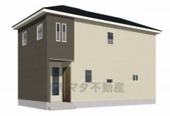 外観完成予想図、表面。