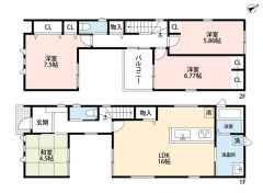 4LDK＾＾LDK16帖＾＾全居室収納有＾＾