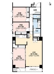 お掃除のしやすいオールフローリング＾＾洋室が3部屋あるので、お子様が大きくなっても安心ですね＾＾バルコニーにトランクルーム付き。