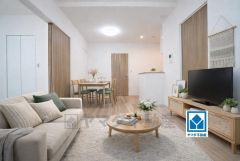 家族が集まる開放的なリビング。思い思いの時間を過ごしたり食事をしたり、素敵な団らんの場になりますね。家具はCGによるイメージ画像