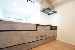 対面式キッチンなのでリビングにいるご家族とコミュニケーションを取りながら洗い物や、お料理が楽しめそうですね＾＾