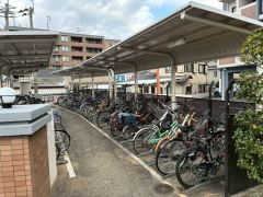 駐輪場。