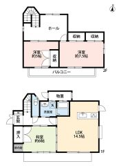 和室含む3LDKです。南向きで陽当たり、風通し良好＾＾各居室収納スペースあり＾＾