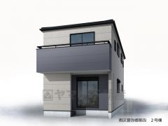 完成予想図。 外壁の明暗のコントラストが建物の立体感を強調し、シャープで都会的な印象を与えます。飽きのこない、洗練された美しさが魅力です。