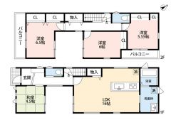4LDK＾＾LDK16帖＾＾全居室収納有＾＾