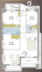 お掃除のしやすいオールフローリング＾＾洋室が3部屋あるので、お子様が大きくなっても安心ですね＾＾2面バルコニーで陽当たり良好。