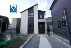 1号棟。全5区画の新築戸建が新登場です。最新の設備で気持ちの良い新生活を送りませんか。完成をお楽しみに＾＾ 