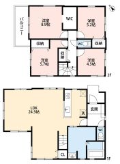 LDKは広々24.5帖。リビング階段仕様となっています＾＾