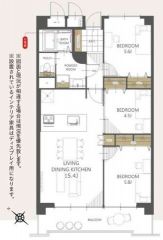 3LDK。最上階＾＾南西向き。お掃除ラクラクのオールフローリング＾＾食器洗浄乾燥機付きシステムキッチン完備。全居室収納スペースを確保。