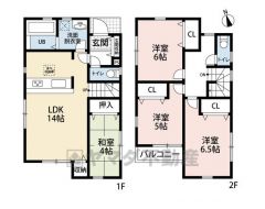 全居室2面採光確保。家族がコミュニケーションをとりやすいリビング階段。