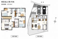 4ＬＤＫとファミリークローゼットでゆとりのある暮らしが実現。リビングは18帖以上の開放感あふれる空間です。2階は洋室が4部屋あるので、お子様が大きくなっても安心ですね＾＾