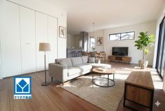 家族が集まる開放的なリビング。思い思いの時間を過ごしたり食事をしたり、素敵な団らんの場になりますね＾＾家具はCGによるイメージ画像です。