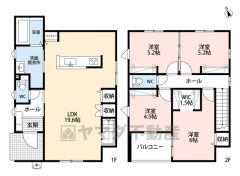 4LDK＾＾寝室に広々ウォークインクローゼット付き＾＾家事動線快適＾＾