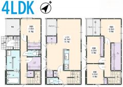 3階建て＾＾4LDK＾＾LDK16.1帖＾＾FCL、WIC有＾＾