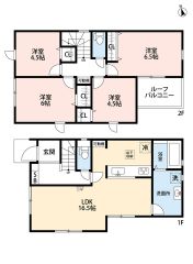 4LDK＾＾LDK16.5帖＾＾南向き＾＾都市ガス＾＾全居室収納有で収納充実の間取り＾＾