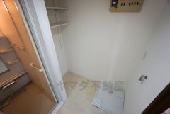 室内洗濯機置き場。