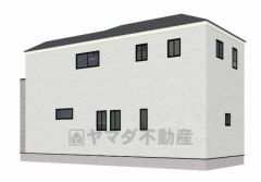 完成予想図、裏。