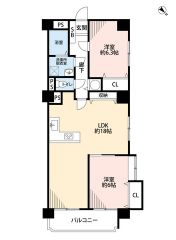 LDK18帖、洋室6帖2部屋とゆとりのある間取り。全居室収納付きで、お荷物の多い方も安心です＾＾