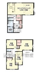 4LDK。LDK18帖＾＾折り上げ天井でお洒落な空間＾＾1階には、リビング＆廊下から出入りできるファミリークローク付き＾＾主寝室は広々9.6帖。WIC付き。玄関にSICなど収納充実の間取り＾＾ 