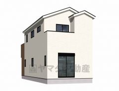 2号棟。完成予想図。裏。