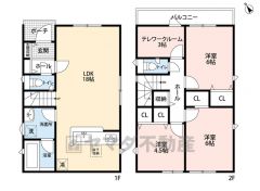 3LDKとテレワークルーム。全居室2面採光＆収納スペース付き。防犯カメラ標準装備＾＾