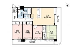 角部屋＾＾南西・南東の2面バルコニーで陽当たり・風通し良好＾＾LDK横には6帖のホッとできる和室あり。全居室収納付き＾＾ 