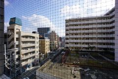 バルコニーからの眺望です＾＾31号線（高宮通り）が見えています。目の前を遮る建物がないので開放感がありますね＾＾ 