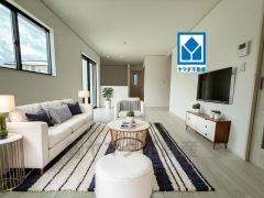 家族が集まる開放的なリビング。思い思いの時間を過ごしたり食事をしたり、素敵な団らんの場になりますね＾＾家具はCGによるイメージ図です。