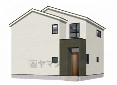 完成予想図。落ち着いた「和モダン」の外観です＾＾