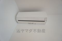 リビングにはエアコン設置済み。