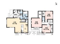 3LDK。パントリー、シューズクローク、ホール収納あり＾＾家族間のコミュニケーションの取りやすいリビング階段を採用＾＾