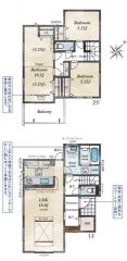 南東向き＾＾3LDK。LDK18帖。間仕切り可洋室あり＾＾