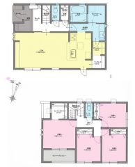 リビングは17帖の開放感あふれる空間です。2階は洋室が4部屋あるので、お子様が大きくなっても安心ですね＾＾