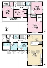 ランドリールーム、ストレージルーム付き。お荷物が多い方も安心です＾＾