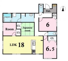 リビングは18帖の開放感あふれる空間です。洋室が3部屋あるので、お子様が大きくなっても安心ですね＾＾