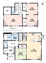 オール電化。3LDK。敷地約70坪。南向き。カースペースは広々3台分確保＾＾ ミニストップ徒歩4分＾＾