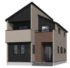 完成予想図。現況と異なる場合は現況優先となります。 ブラックの引き締まった印象と、アクセントのウッドなデザインが柔らかな表情を感じさせられますね＾＾