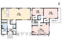 3LDKから4LDKも対応可能な間取り＾＾ LDKは約21.5帖と広々＆折り上げ天井＆3面採光確保で開放感のある空間＾＾