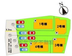 全4区画の新築戸建です。カースペースは2台分確保＾＾ 