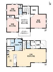 3LDK全室2面採光、風通しも良く暖かい日差しが差し込む気持ちの良い家。全居室収納付きでお片付けもラクラク＾＾