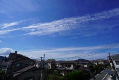 2階バルコニーからの眺望です。日当たり良好。お洗濯物が良く乾きます。