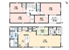 4LDK＾＾和室あり＾＾ 納戸完備。全居室収納あり＾＾ 南西向きの広々インナーバルコニーで陽当たり良好＾＾