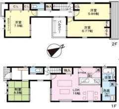 4LDK＾＾LDK16帖＾＾全居室収納有＾＾