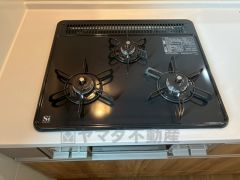 3口コンロなので、効率よくお料理が楽しめます。毎日のお料理も楽しくなりますね＾＾