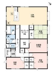 4LDK＾＾和室あり＾＾LDK3面採光で陽当たり＆風通し良好です＾＾