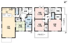 LDK18帖以上＾＾洗面室には物干し完備＾＾全居室収納有。主寝室にはWIC完備。2面バルコニーで陽当たり良好＾＾
