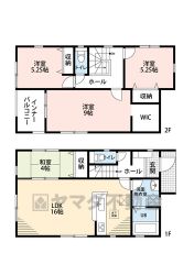 1階はLDKと隣接する和室を合わせると20帖の空間＾＾ 2階には3洋室、主寝室は広々9帖にWIC付き＾＾